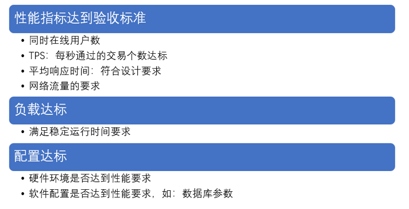 性能驗(yàn)收測試